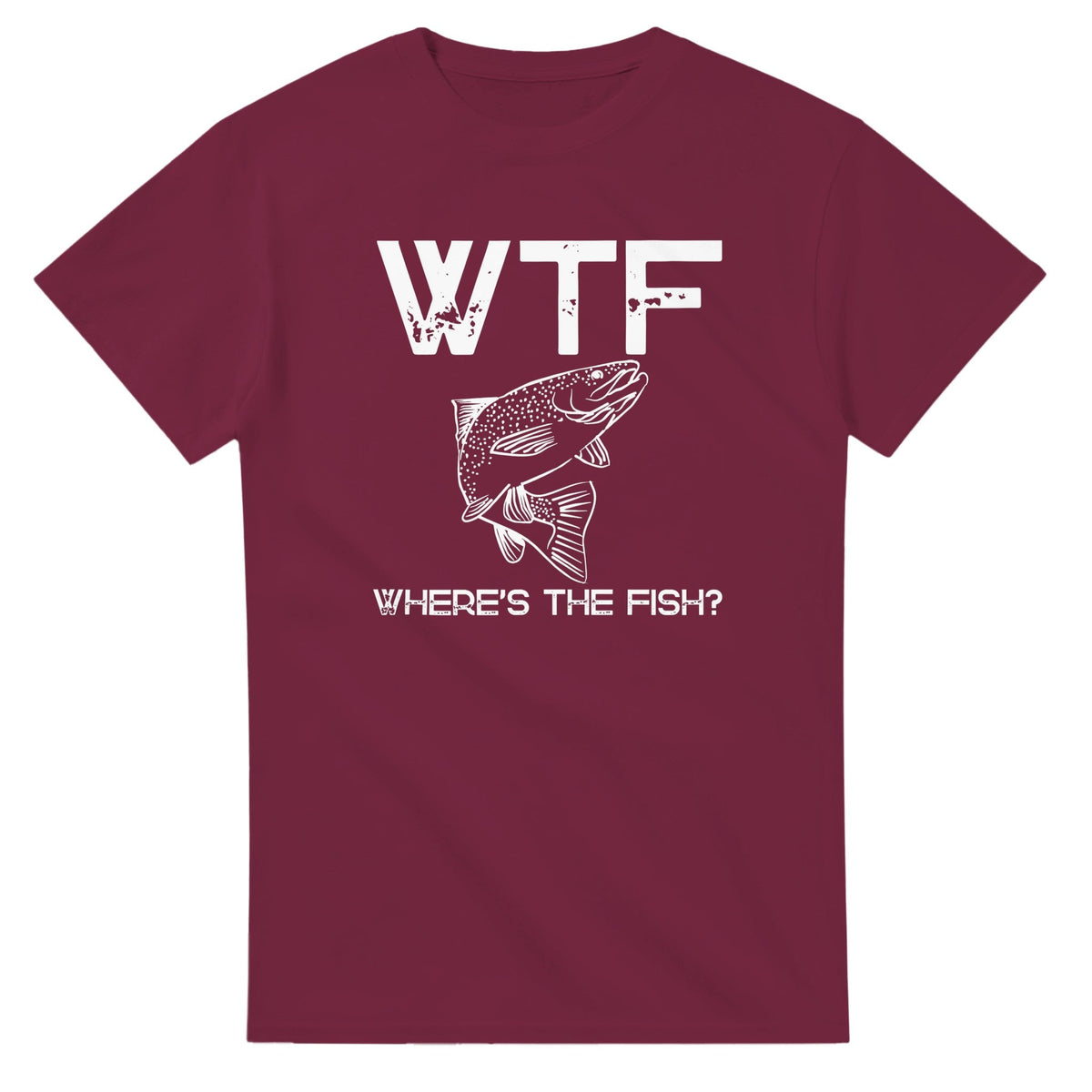 WTF - Where's The Fish? - 3XL - 5XL - Mun Paita